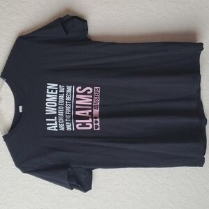 4/$20 Claims Adjuster female tshirt 3X faded black